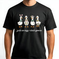 Silly Goose Easter T-Shirt | Cute Bunny Floral Graphic | 100% Cotton Premium Tee | Funny Spring Holiday Gift for Women