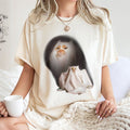 Ghost Kitten T-Shirt | Funny Cat Costume Graphic | Premium 100% Cotton Tee | Spooky Cute Halloween Gift for Cat Lovers