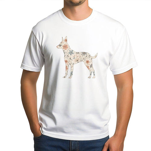 Belgian Malinois T-Shirt | Floral Wildflower Graphic Art | Premium 100% Cotton Tee | Gift for Dog Mom and Puppy Owners