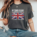British Flag T-Shirt | If This Flag Offends You Design | 100% Cotton Premium Tee | Patriotic UK Gift for Men and Women