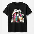 Mama Skeleton Coffee T-Shirt | Boho Day Of The Dead Graphic | Premium 100% Cotton Tee | Trendy Halloween Gift For Moms