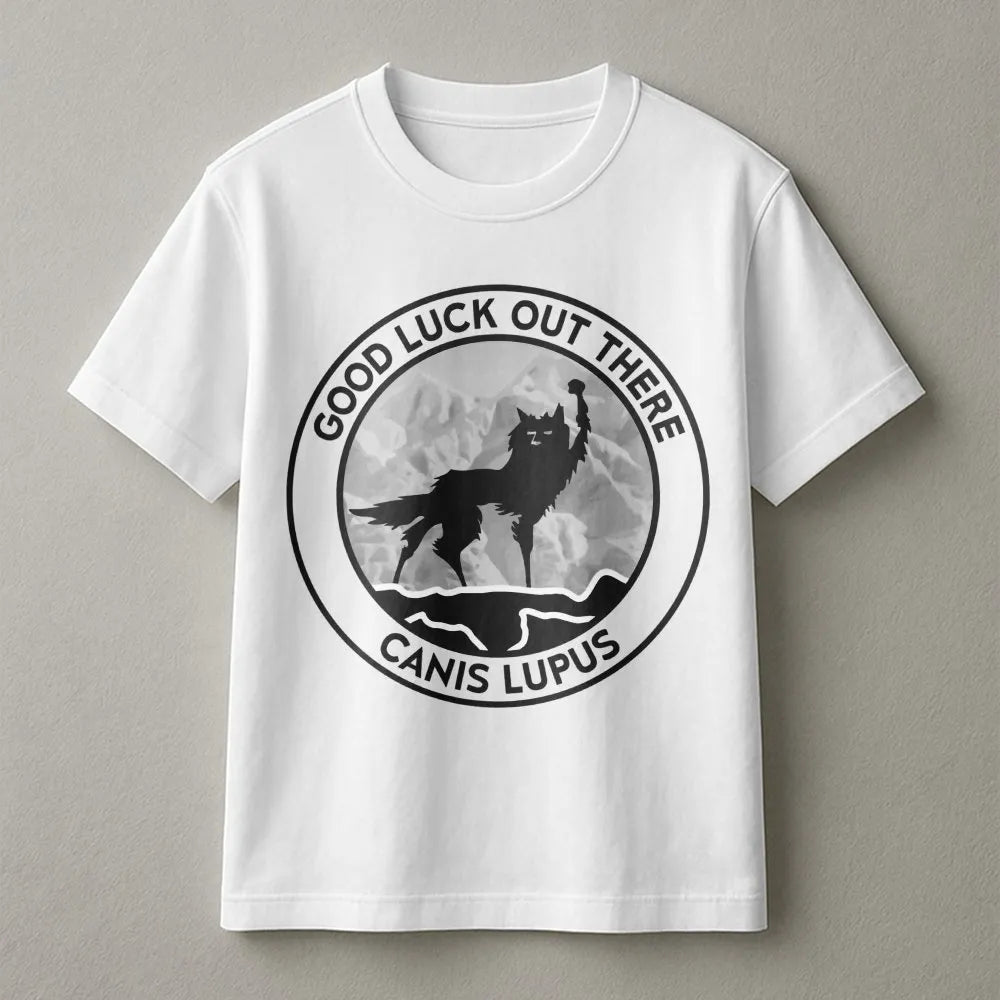 Wolf Graphic T-Shirt | Canis Lupus Wildlife Design | 100% Cotton Premium Quality | Nature Lover Gift for Men and Women