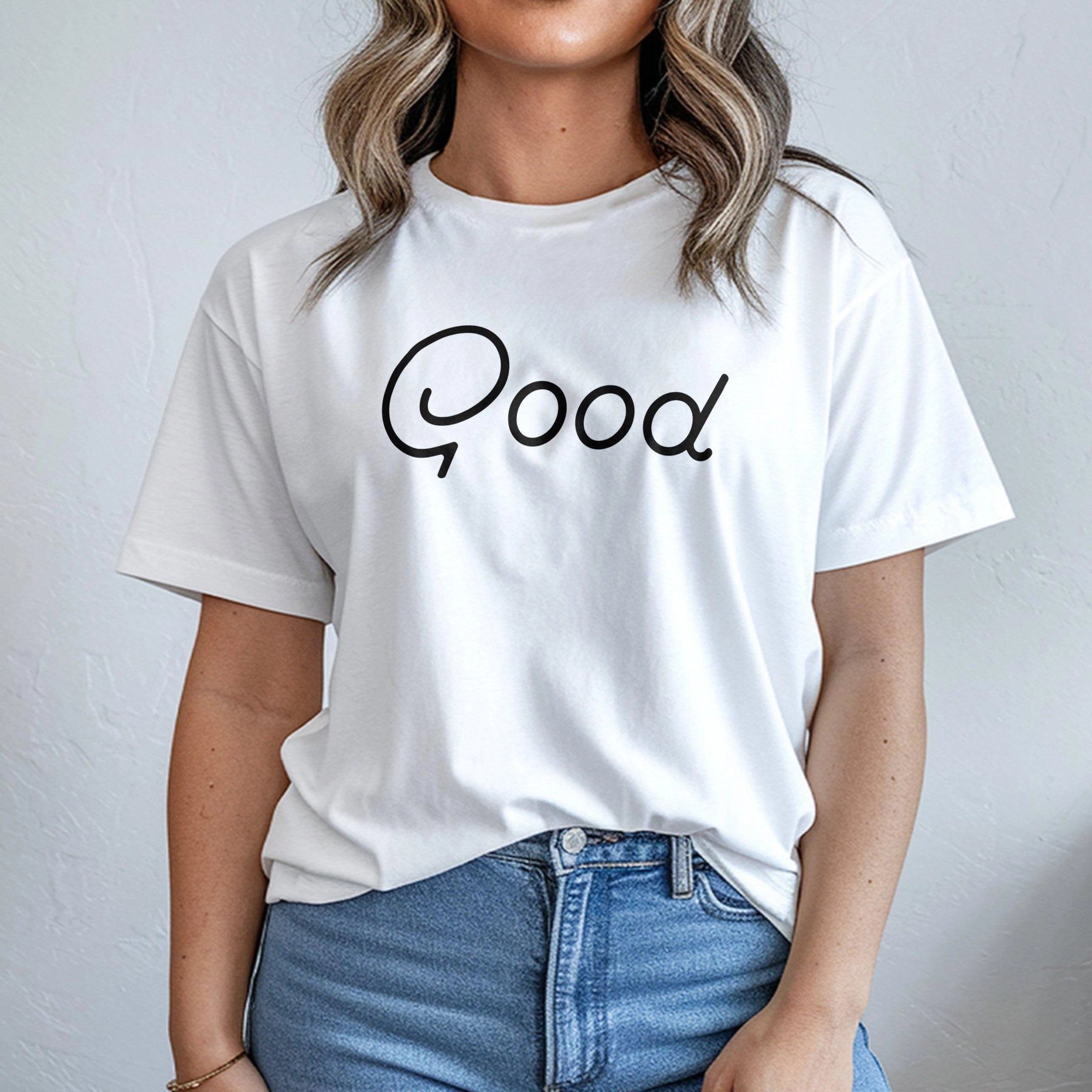 Good Golf T-Shirt | Minimalist Script Graphic | 100% Cotton Premium Tee | Comfortable Gift for Golfers and Sports Fans
